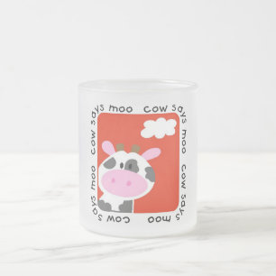 Kuh sagt MOO-T-Shirts und -geschenke Mattglastasse