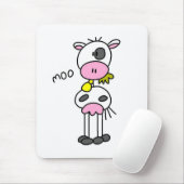Kuh sagt MOO-T-Shirts und -geschenke Mousepad (Mit Mouse)