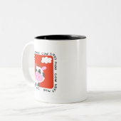 Kuh sagt MOO-T-Shirts und -geschenke Zweifarbige Tasse (Vorderseite Links)