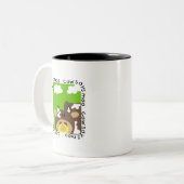 Kuh sagt MOO-T-Shirts und -geschenke Zweifarbige Tasse (Vorderseite Links)