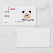 Kuh sagt Moo Visitenkarte (Vorne/Hinten)