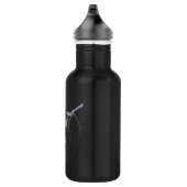 KUH-SCHÄDEL MIT BLITZ EDELSTAHLFLASCHE (Rechts)