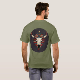 Kuh-Schädel-Totem T-Shirt