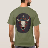 Kuh-Schädel-Totem T-Shirt (Rückseite)