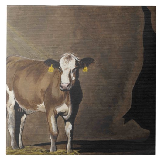 Kuh-Schatten Fliese (Vorderseite)