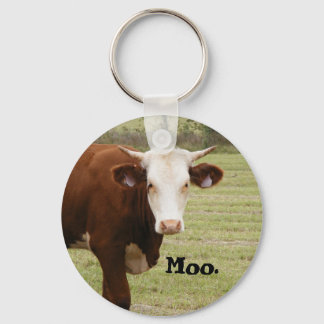 Kuh Schlüsselanhänger: "Moo." Schlüsselanhänger