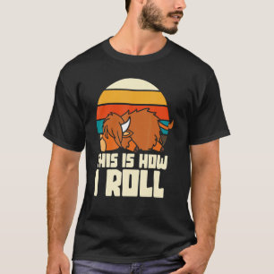 Kuh Schottland Highland-Rind Rindvieh Schottisch S T-Shirt