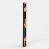 Kuh Schwarz und Orange Print Case-Mate iPhone Hülle (Hinten/Rechts)