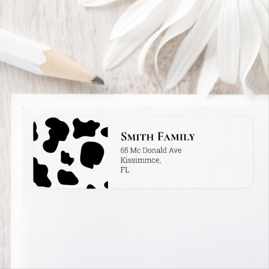 Kuh schwarz und weiß (Insitu)