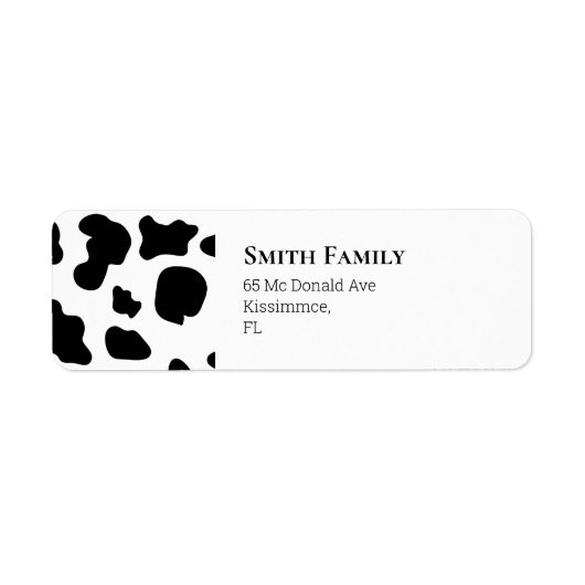 Kuh schwarz und weiß (Vorne)