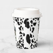 Kuh schwarz und weiß pappbecher (Rechts)