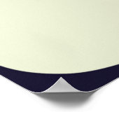 Kuh schwarz und weiß poster (Ecke)