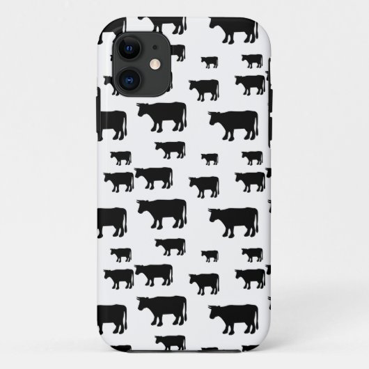 Kuh Schwarz-weiß Case-Mate iPhone Case (Rückseite)