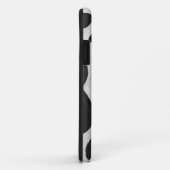 Kuh Schwarz-Weiß-Druck Case-Mate iPhone Hülle (Hinten/Rechts)