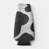 Kuh Schwarz-Weiß-Druck Flaschenkühler (Vorderseite)