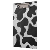 Kuh Schwarz-Weiß-Druck Klemmbrett (Links)