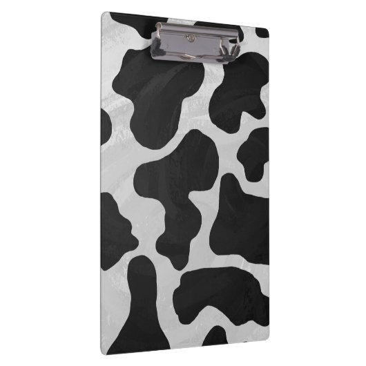 Kuh Schwarz-Weiß-Druck Klemmbrett (Rechts)