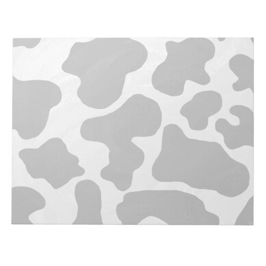 Kuh Schwarz-Weiß-Druck Notizblock (Vorderseite)