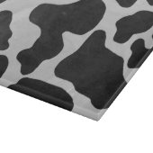Kuh Schwarz-Weiß-Druck Schneidebrett (Ecke)
