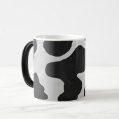 Kuh Schwarz-Weiß-Druck Verwandlungstasse (Vorderseite Links)