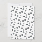 Kuh schwarz-weiß Geburtstag Einladung (Rückseite)