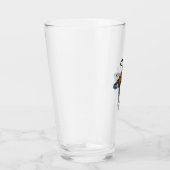 Kuh Schwarz Weiß Halloween Hexe Glas (Rechts)