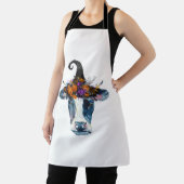 Kuh Schwarz-weiß Halloween Hexe Schürze (InSitu)