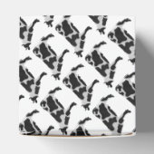 Kuh Schwarz-Weiß-Silhouette Geschenkschachtel (Oben)