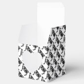 Kuh Schwarz-Weiß-Silhouette Geschenkschachtel (Geöffnet)