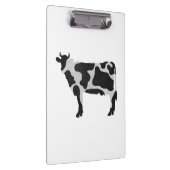 Kuh Schwarz-Weiß-Silhouette Klemmbrett (Rechts)
