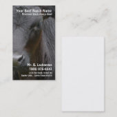 Kuh-schwarze Angus-Rindfleisch-Hauptranch Visitenkarte (Vorne/Hinten)