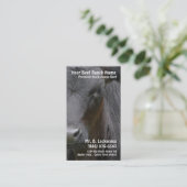 Kuh-schwarze Angus-Rindfleisch-Hauptranch Visitenkarte (Stehend Vorderseite)