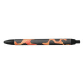 Kuh-schwarzer und orange Druck Kugelschreiber (Vorderseite)