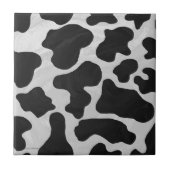 Kuh-Schwarzweiss-Druck Fliese (Vorderseite)