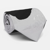 Kuh-Schwarzweiss-Druck Krawatte (Gerollt)