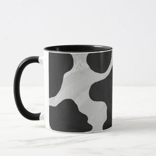 Kuh-Schwarzweiss-Druck Tasse (Links)