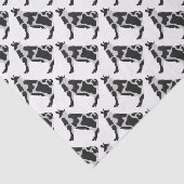 Kuh-Schwarzweiss-Silhouette Seidenpapier (Ausschnitt)