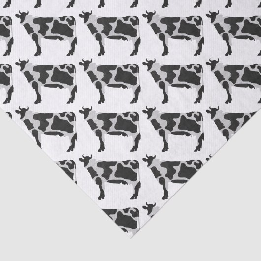 Kuh-Schwarzweiss-Silhouette Seidenpapier (Ausschnitt)