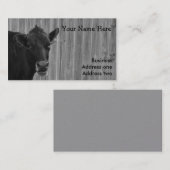 Kuh-Schwarzweiss-Visitenkarte Visitenkarte (Vorne/Hinten)
