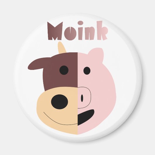 Kuh + Schwein = Moink-Magnet Magnet (Vorne)