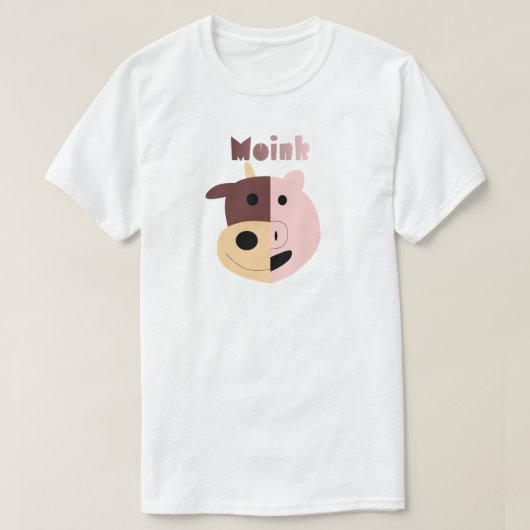 Kuh + Schwein = Moink mes T-Shirt (Design vorne)