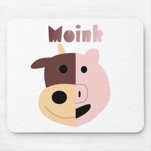 Kuh + Schwein = Moink mousepad (Vorne)