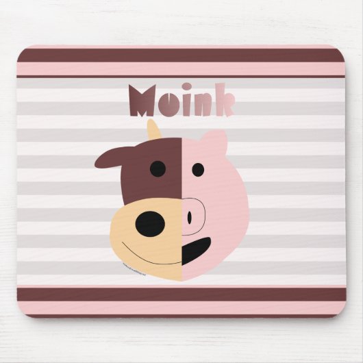 Kuh + Schwein = Moink mousepad (Vorne)