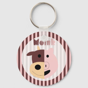 Kuh + Schwein- = Moink-Schlüsselanhänger Schlüsselanhänger