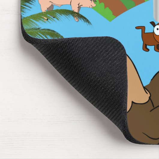 Kuh Schweine Farm Hühner Maus Pad! Mousepad (Ecke)