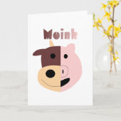 Kuh + Schweinefleisch = Tintenkarte Karte (Gelbe Blume)