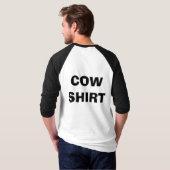Kuh-Shirt-Kostüm T-Shirt (Schwarz voll)
