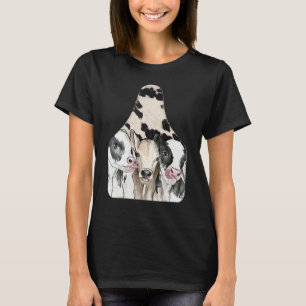 Kuh Show Tag Rindleder Western Südliche Farm Tier  T-Shirt