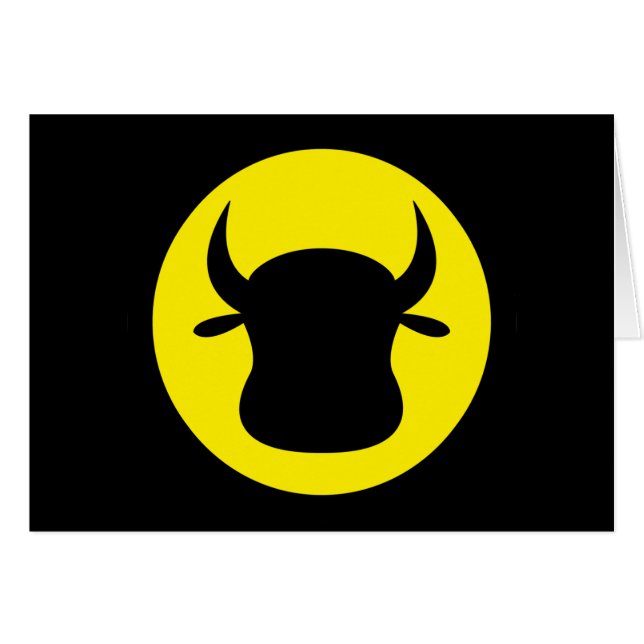 Kuh-Signal Karte (Vorderseite (Horizontal))