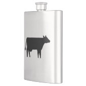 Kuh-Silhouette Flachmann (Links)